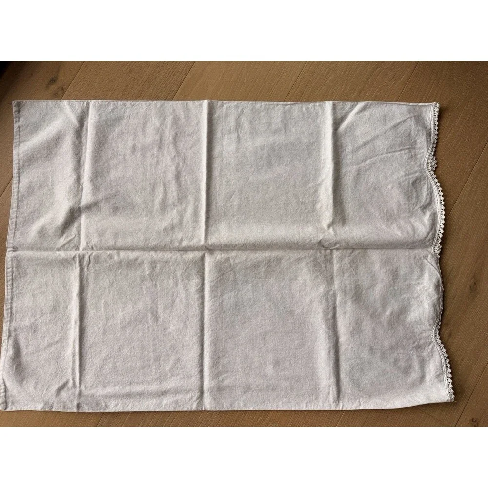 Vintage Handmade Embroidered Standard Pillowcases Lot 3 Floral ￼
